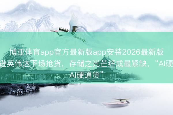 博亚体育app官方最新版app安装2026最新版 亚马逊英伟达下场抢货，存储之光芒纤成最紧缺，“AI硬通货”