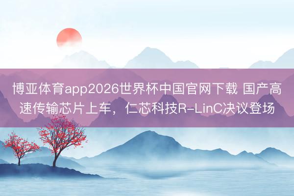 博亚体育app2026世界杯中国官网下载 国产高速传输芯片上车,仁芯科技R-LinC决议登场